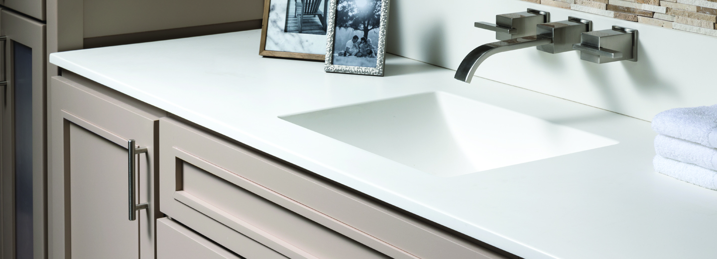 Bertch Oasis Vanity Tops, Solid Surface Vanity Top For Vessel Sink