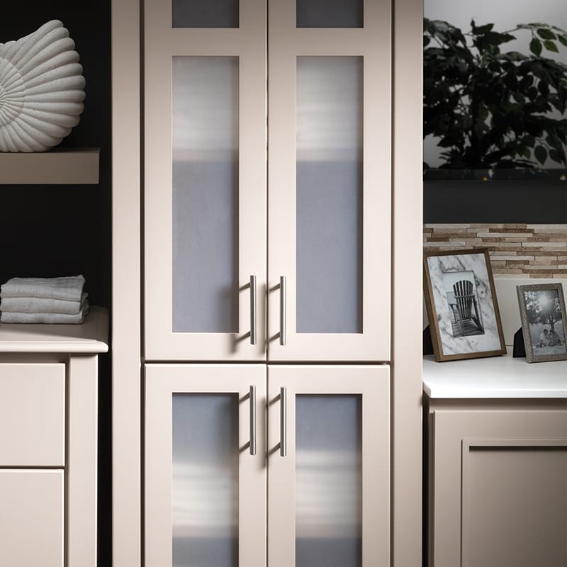 Textured Acrylic Door Inserts Bath Vanity Accessory Bertch Cabinet
