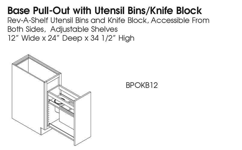 Base Pull-Out With Knife Block