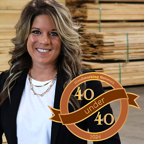 Ashley Stanley of Bertch Cabinet (Part of the MasterBrand family), wins Woodworking Network Magazine's 40 Under 40 award for 2024.