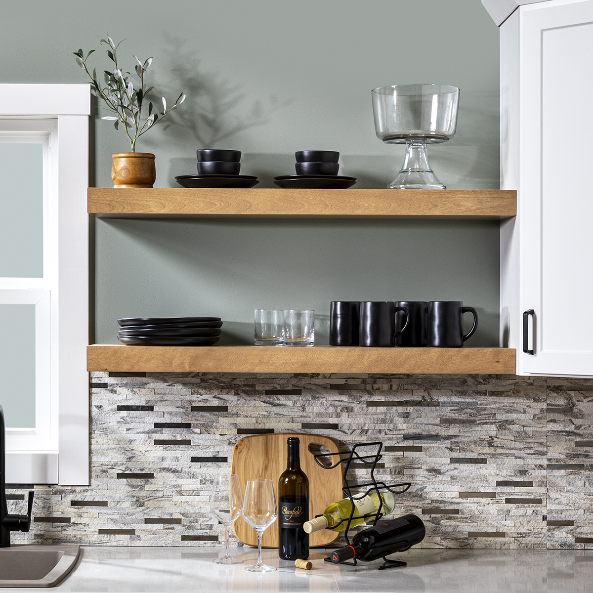 Wood Floating Shelves