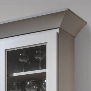 Simple, modern, and elegant cove crown molding for the top of kitchen and bath cabinets from Bertch.