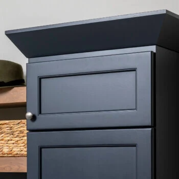 Classic, traditional, yet modern arts & crafts styled Craftsman Crown Molding from Bertch Cabinet for the top of kitchen & bath cabinets.