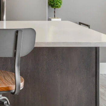 Finishes Panels with a vertical grain pattern are a great way to add a simple solution to the back of a kitchen island, a peninsula, or end/side of a row of cabinets.