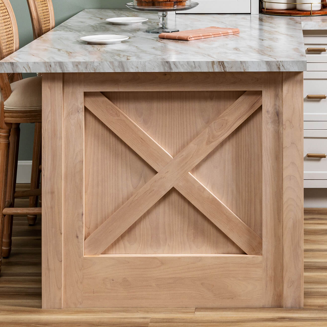 X-Style Kitchen Island Post End Cap