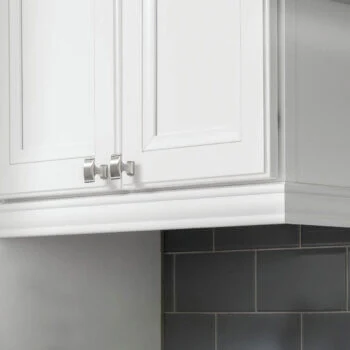 A classic light rail molding option from Bertch with a moulded design.