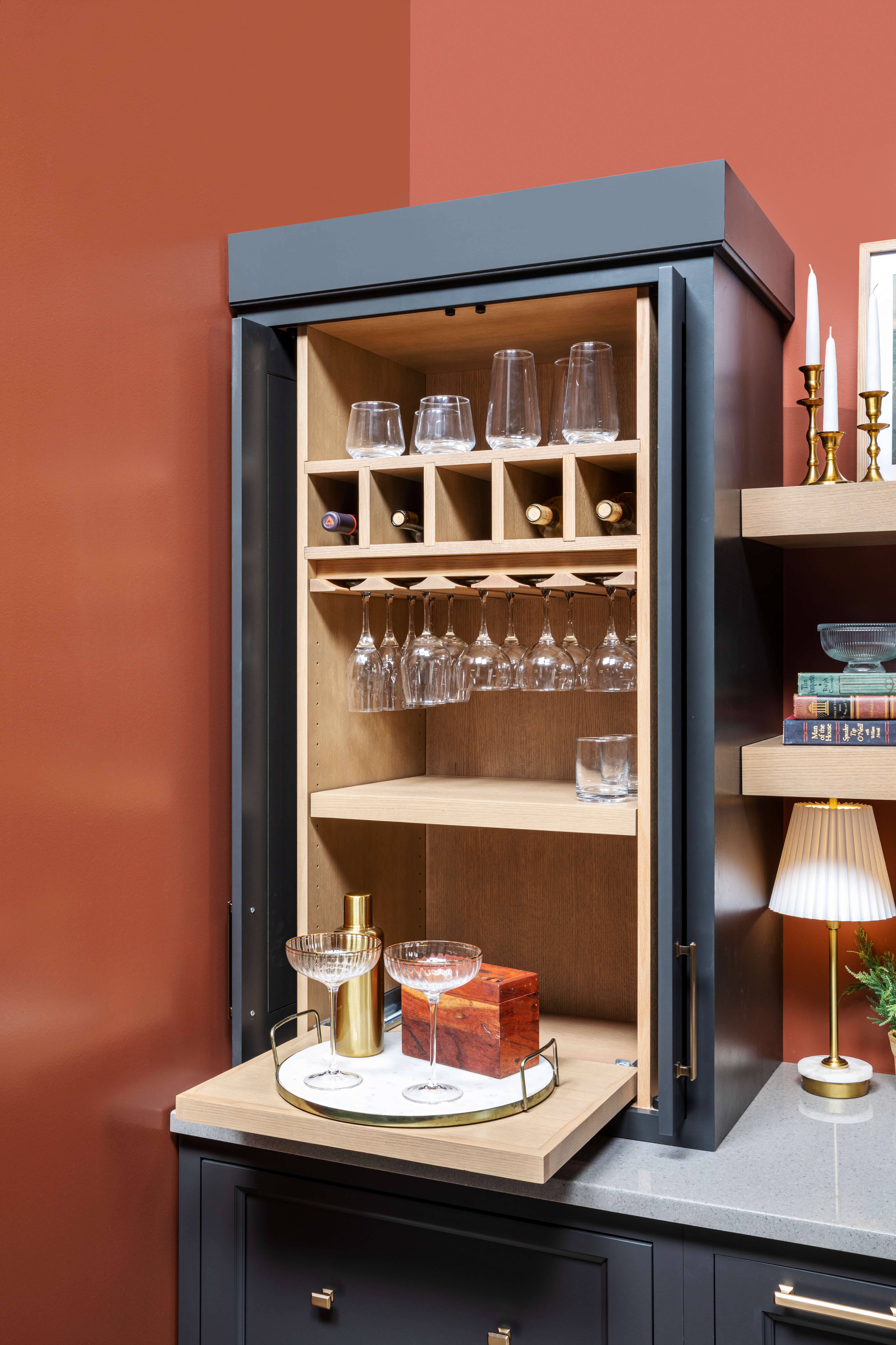 Larder Cabinet Style B - Beverage Center