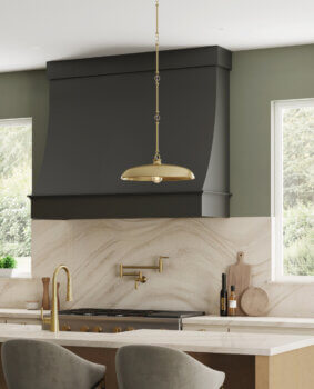 Curved Front Wood Hood